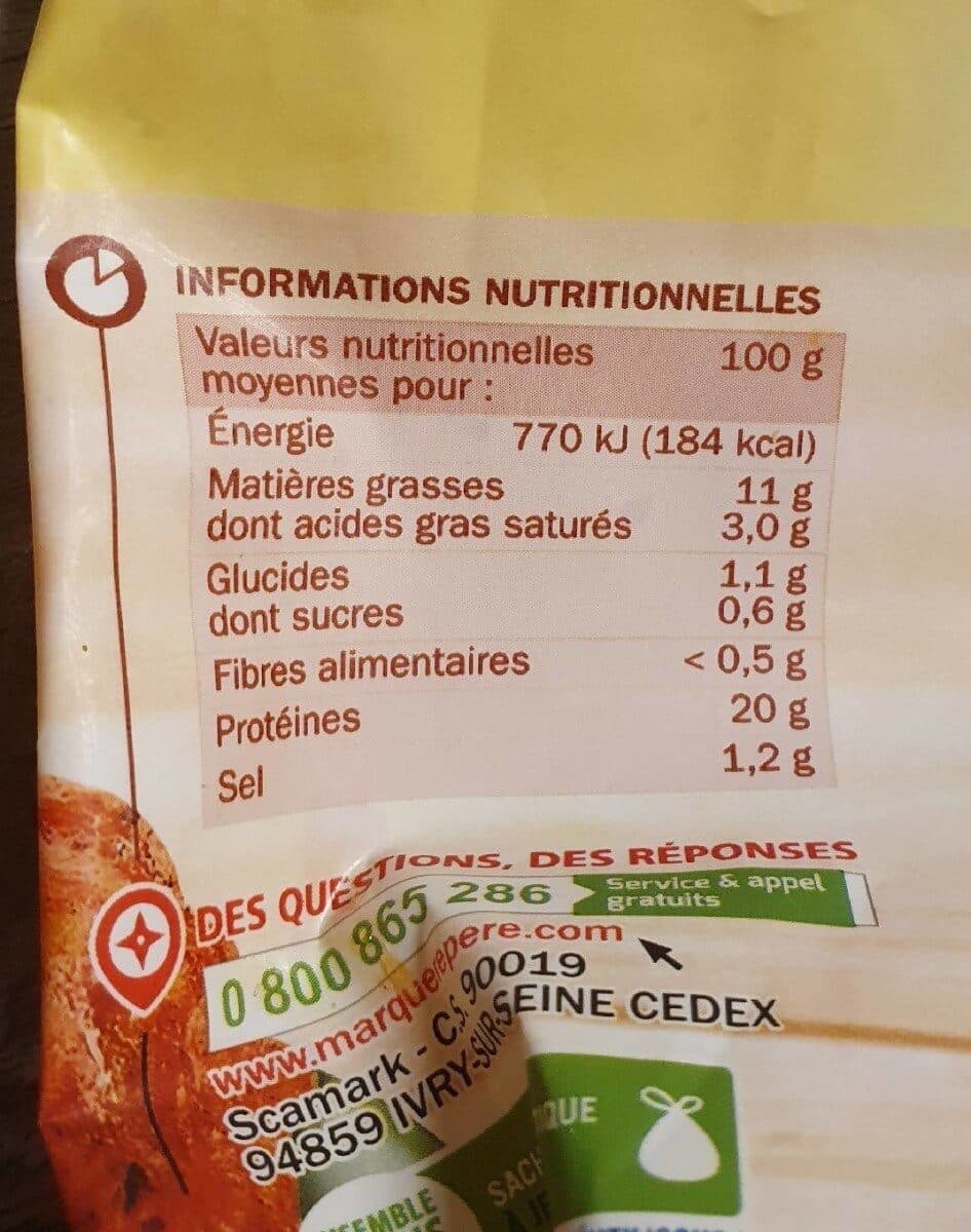 Marque Repère Manchons de poulet rôtis façon mexicain packshot