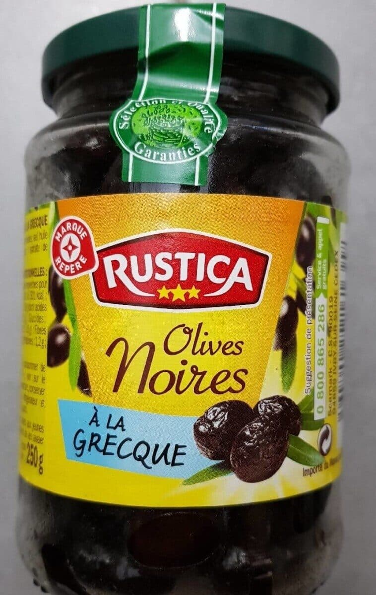 Marque Repère Olives noires à la grecque packshot