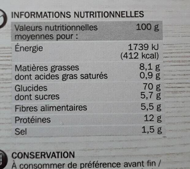 Marque Repère Biscottes 6 cereales packshot