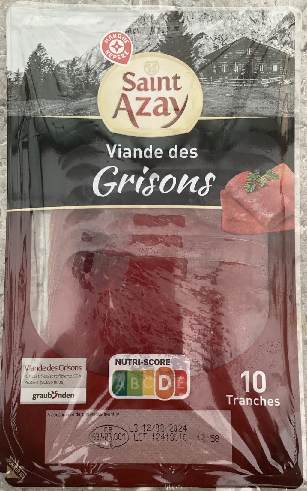 Marque Repère Viande des grisons packshot