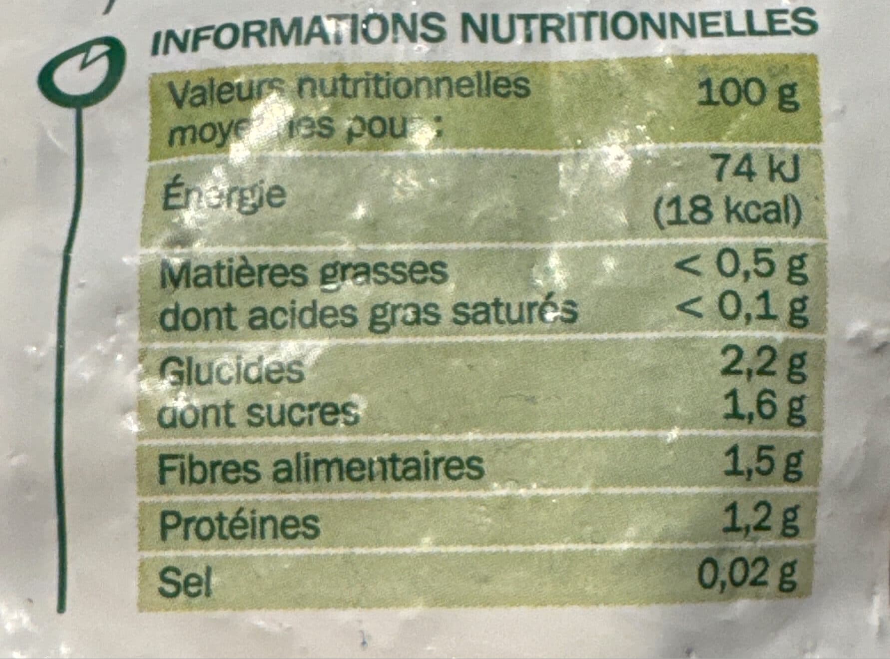Marque Repère Courgette packshot