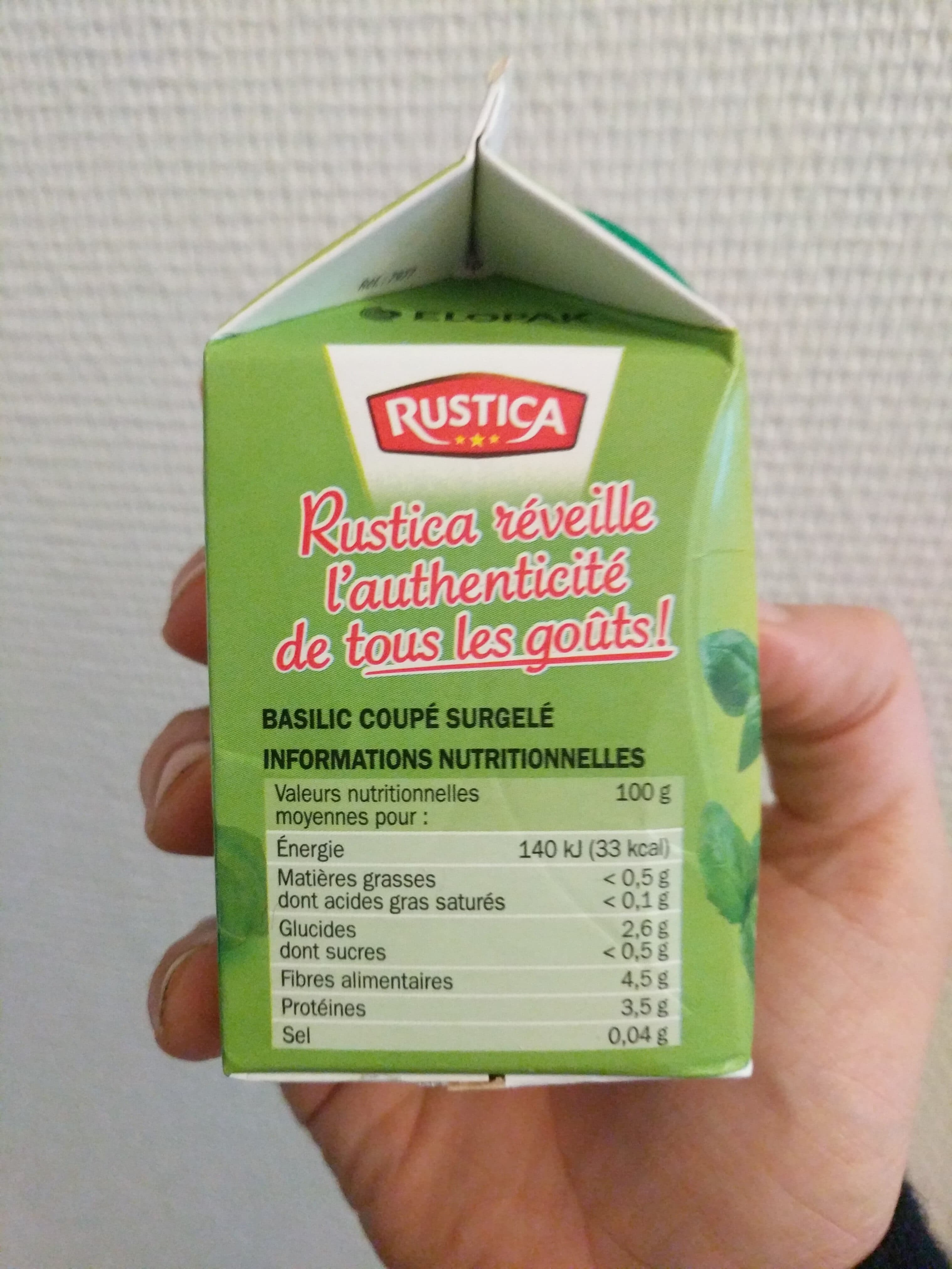 Marque Repère Basilic surgelé packshot