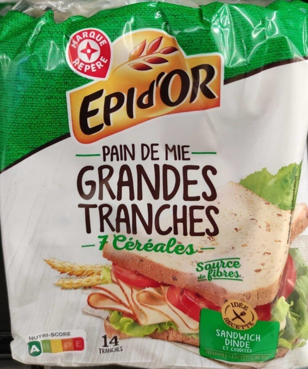 Marque Repère Pain de mie Grandes tranches 7 Céréales packshot