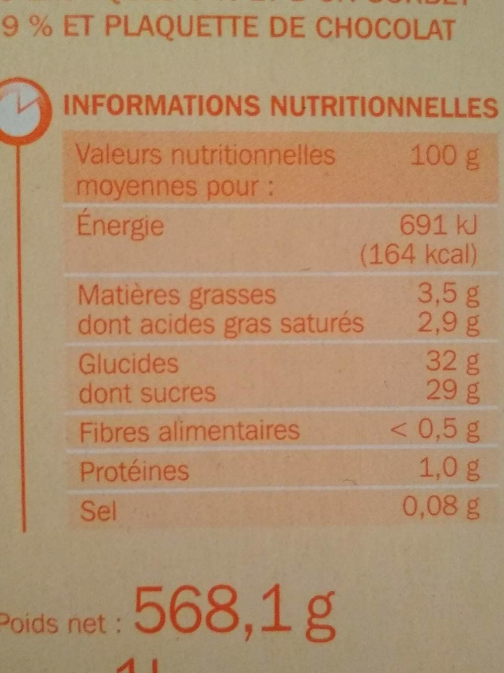 Marque Repère Bûche glacée Fruits exotiques packshot