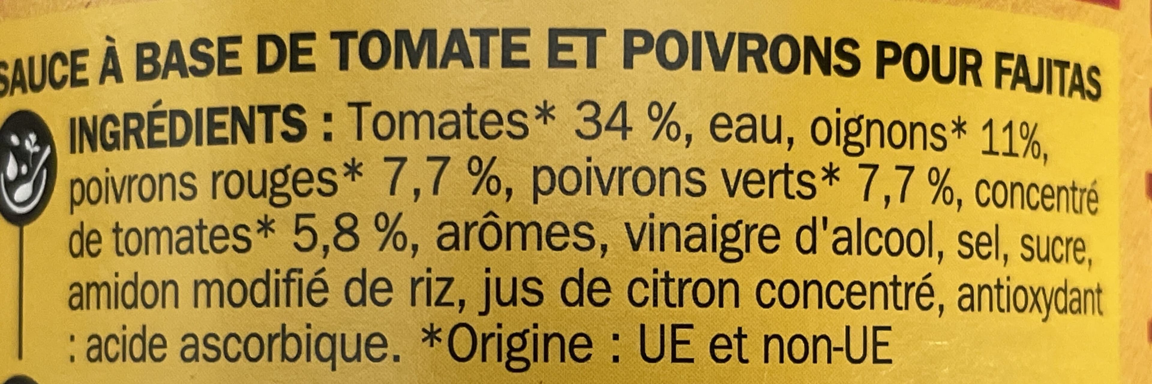 Marque Repère Sauce pour fajitas packshot