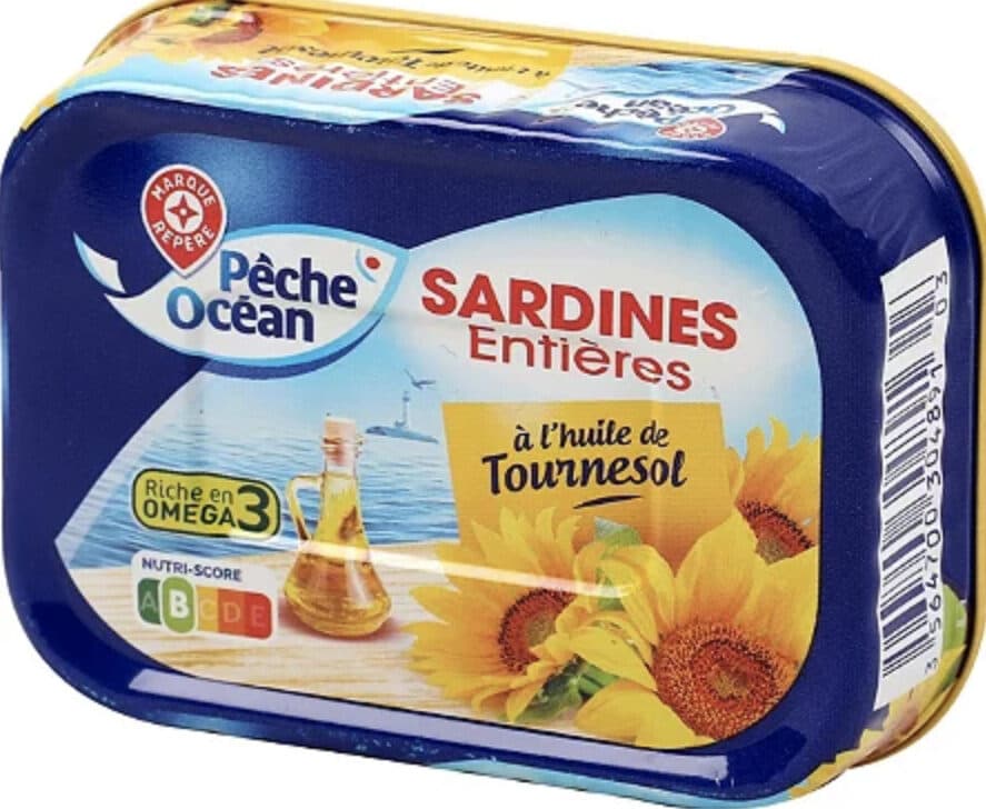 Marque Repère Sardines entières à l'huile de tournesol packshot