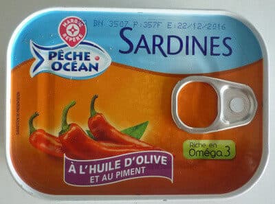 Marque Repère Sardines à l'huile d'olive et au piment packshot