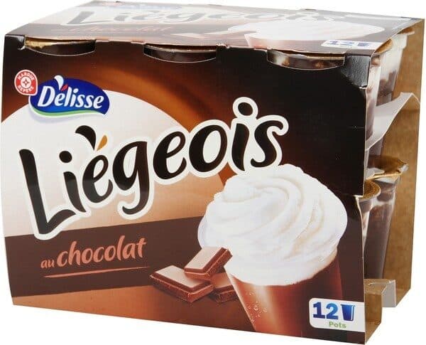 Délisse Liégeois chocolat x 12 packshot