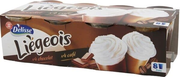Délisse Liégeois chocolat café x 8 packshot