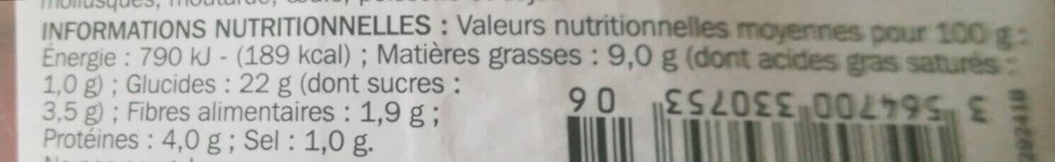 Menu Fraîcheur Menu fraîcheur packshot