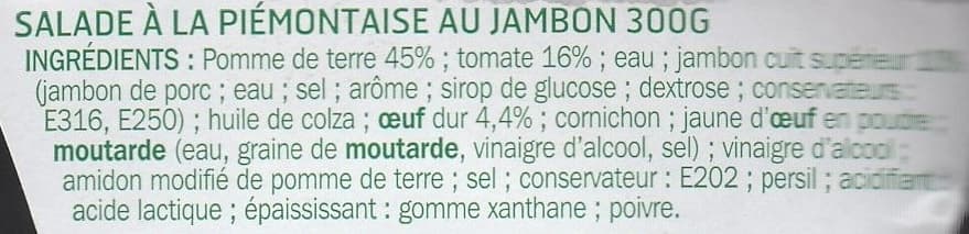 Marque Repère Piémontaise au jambon packshot