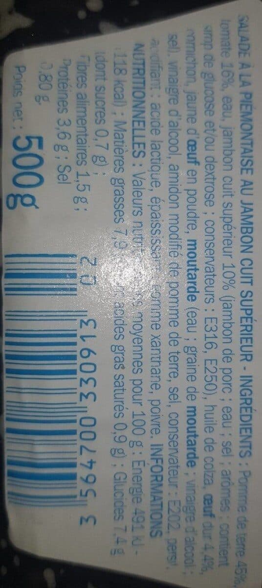 Marque Repère Piemontaise Au jambon packshot