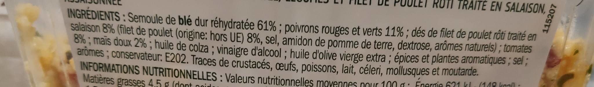 Marque Repère Taboulé au poulet rôti packshot