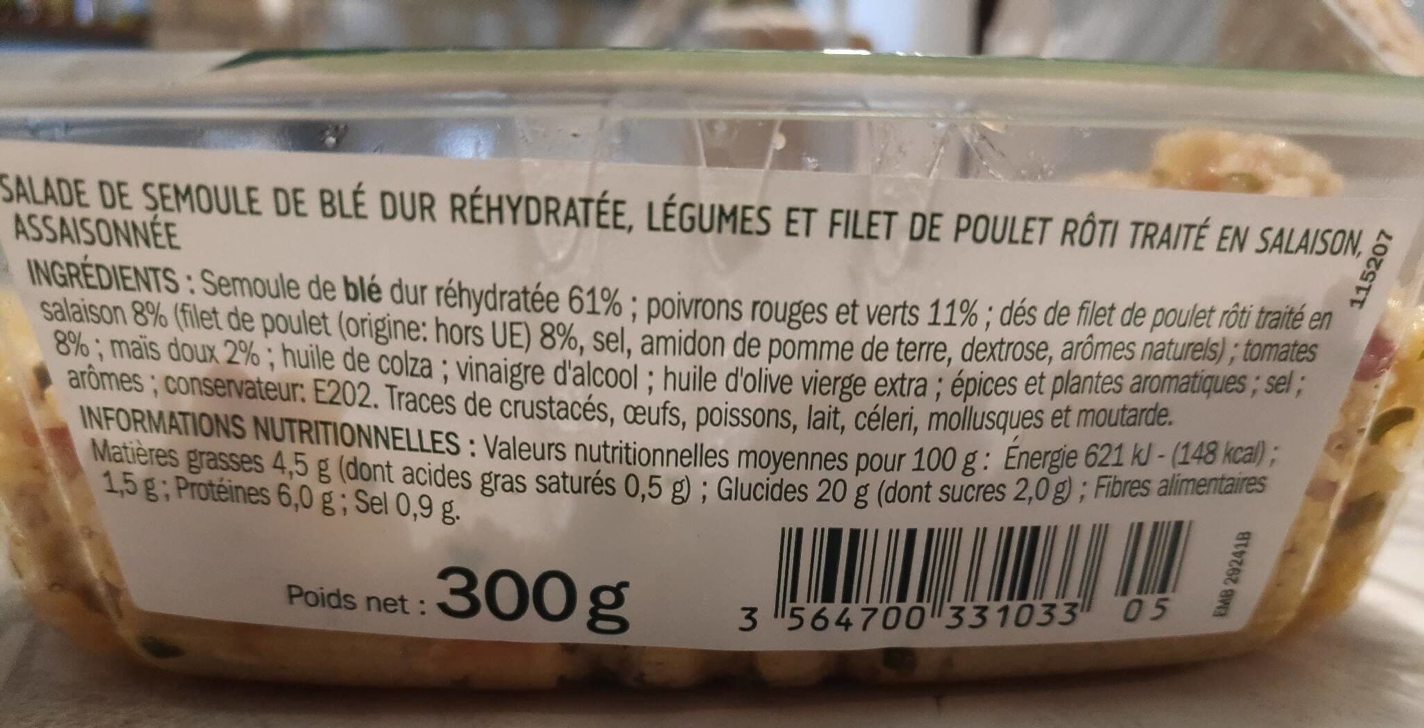 Marque Repère Taboulé au poulet rôti packshot