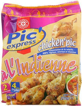 Marque Repère Pilons de poulet Pic'Express 250g a l'indienne packshot