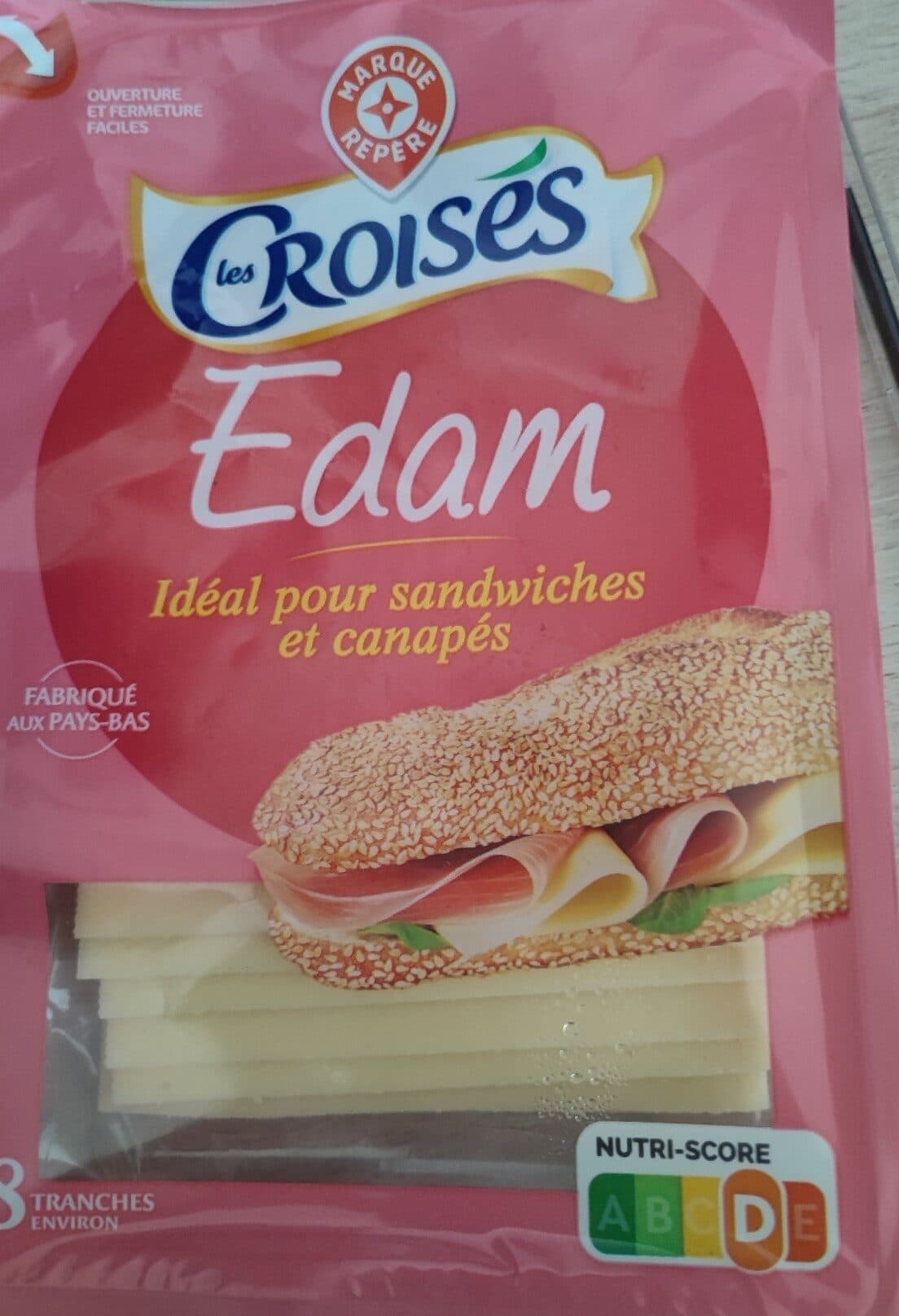 Marque Repère Edam en tranches packshot