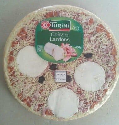 Marque Repère Pizza chèvre lardons packshot