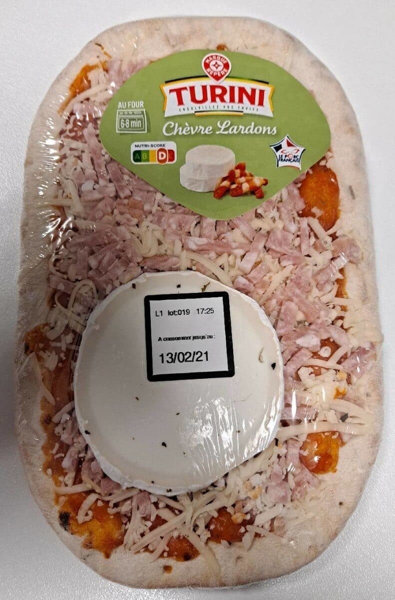 Marque Repère Pizza lardons et chèvre packshot