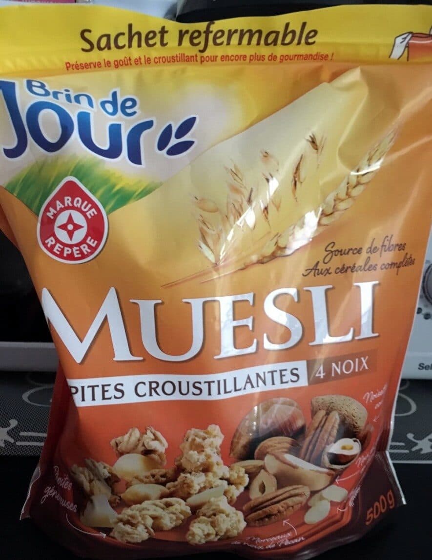 Marque Repère Muesli Pépites croustillantes 4 noix packshot