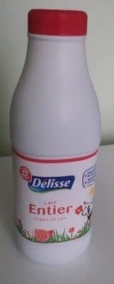 Délisse Lait entier bouteille 6x1l unité packshot