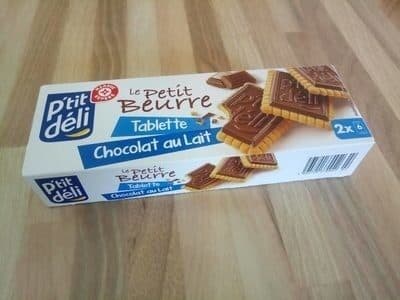 P'tit Déli Biscuits tablette chocolat au lait packshot
