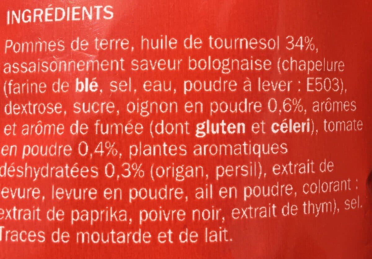 Marque Repère Chips saveur bolognaise packshot