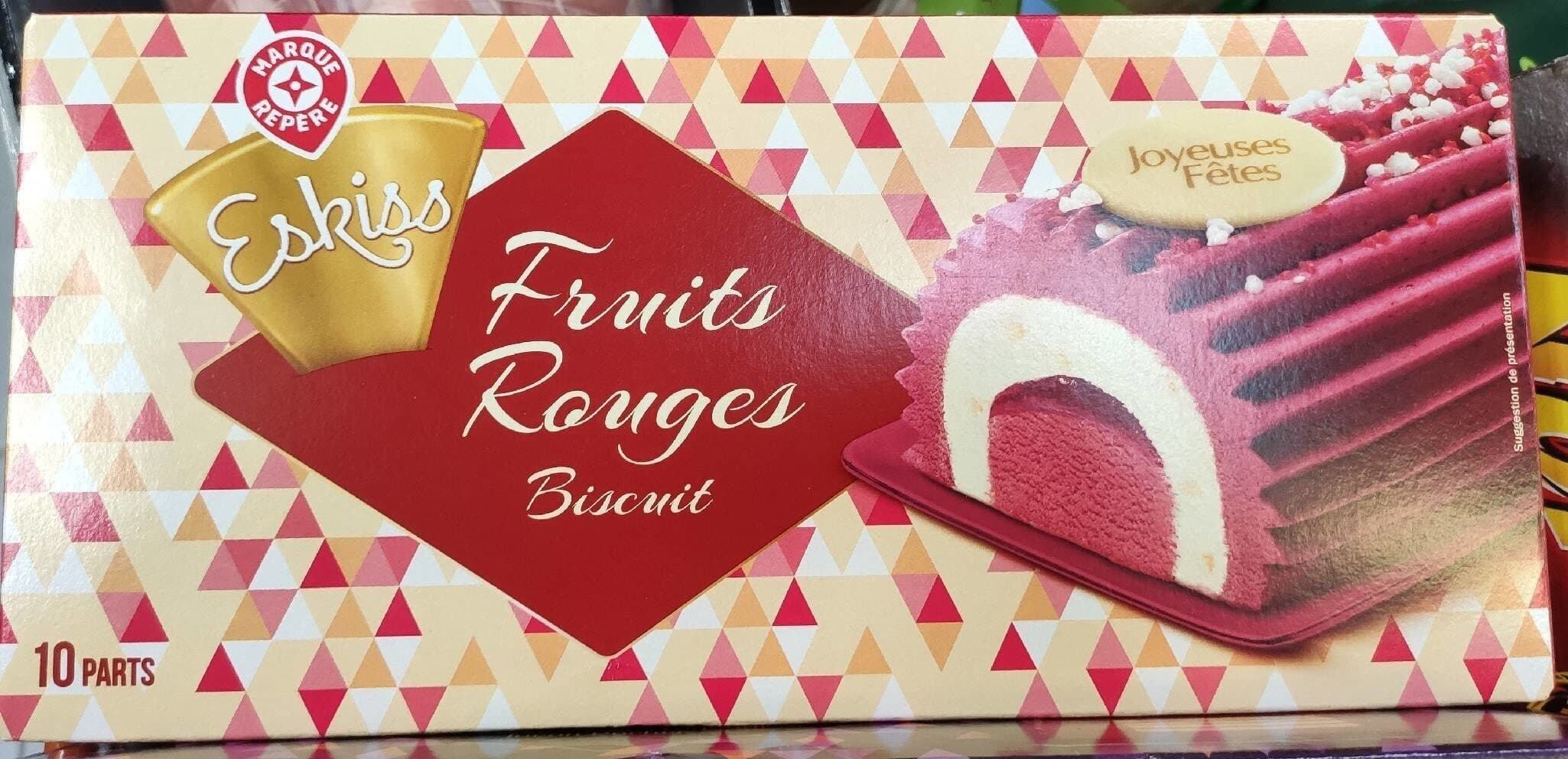 Marque Repère Buche glacée Fruits Rouges Biscuit packshot