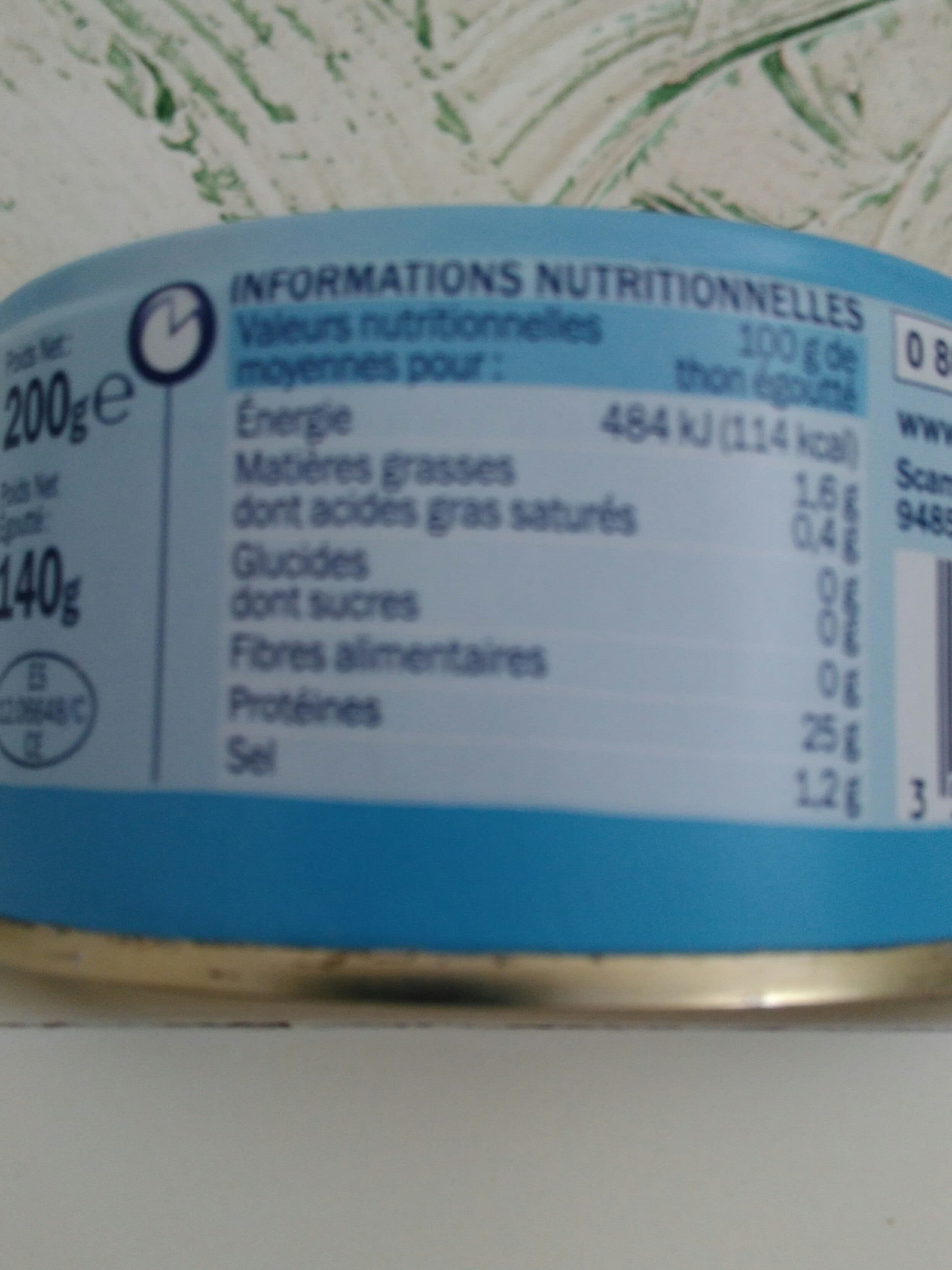 Marque Repère Thon naturel albacore en tranche packshot