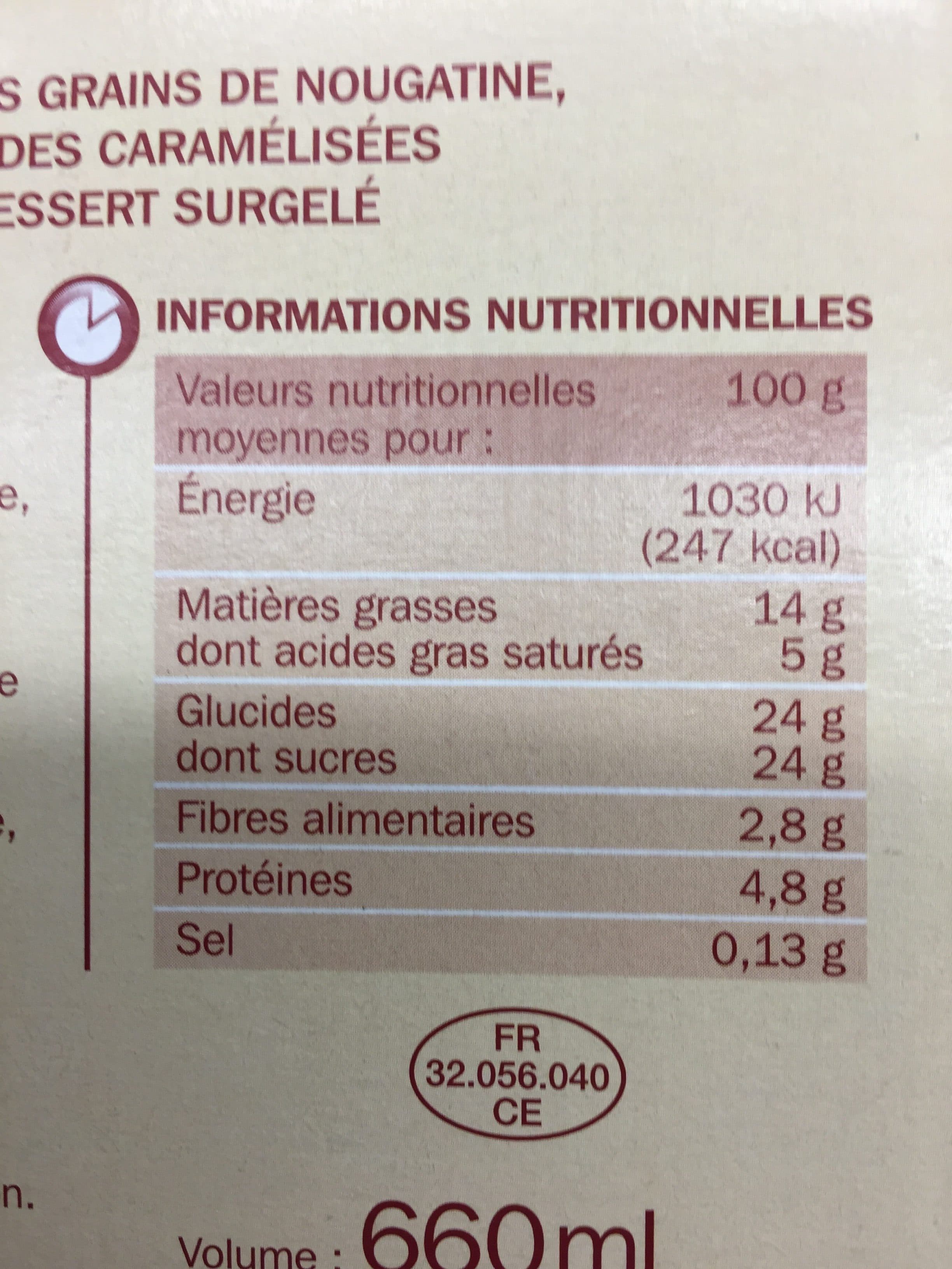 Marque Repère Nougat glacé packshot