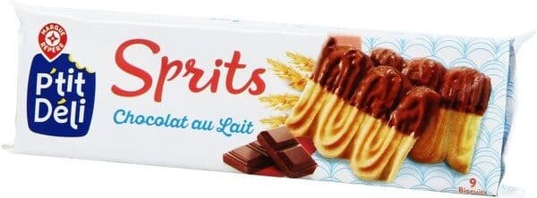 Marque Repère Sprits nappés de chocolat au lait packshot