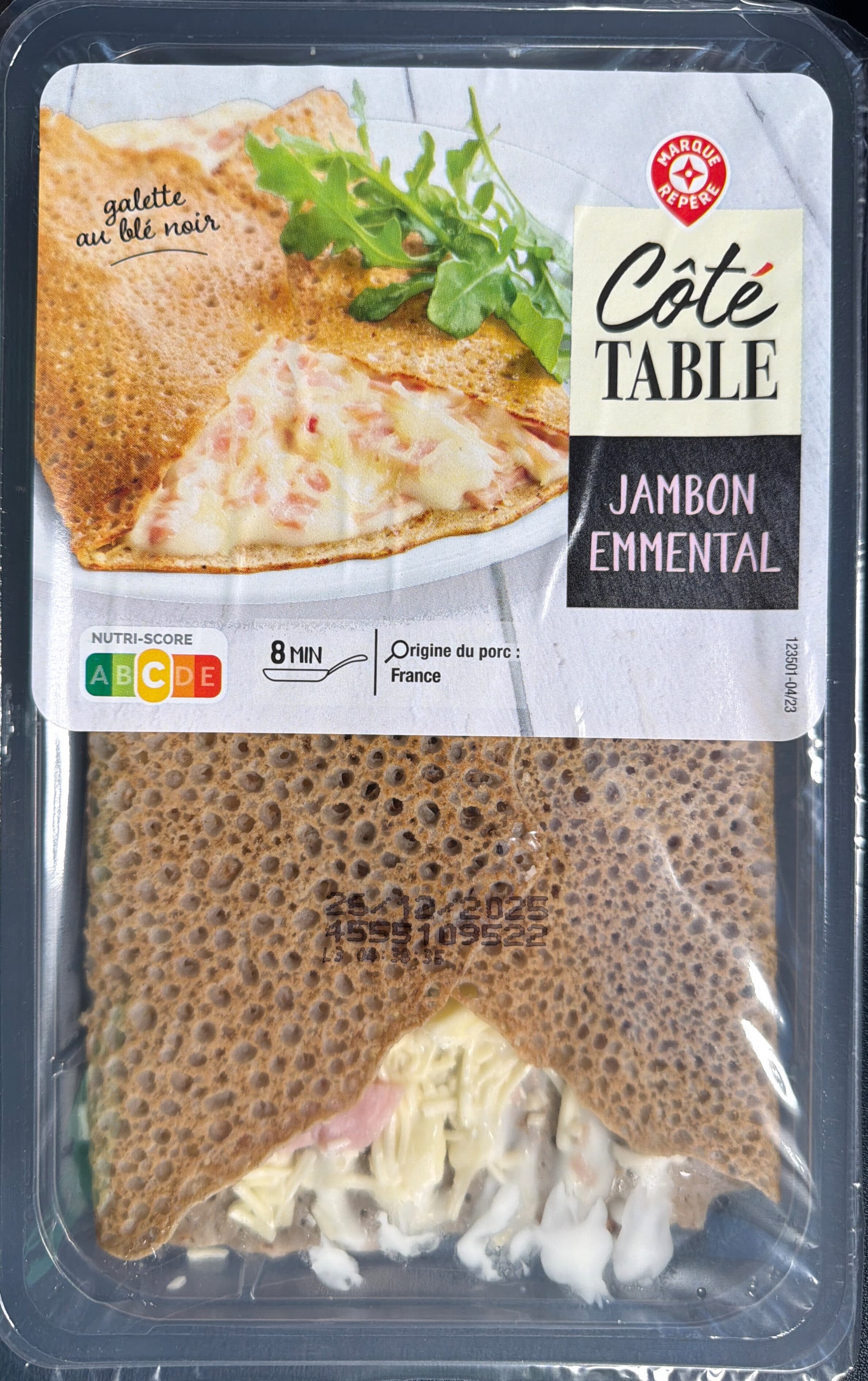 Marque Repère Galette Jambon Emmental packshot