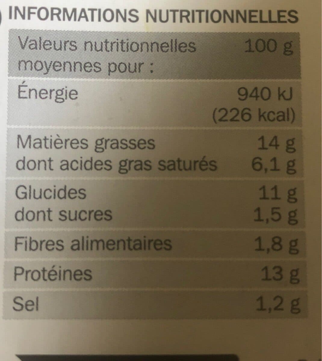 Marque Repère Galette Blé Noir Côté Table, Lardons Chèvre packshot
