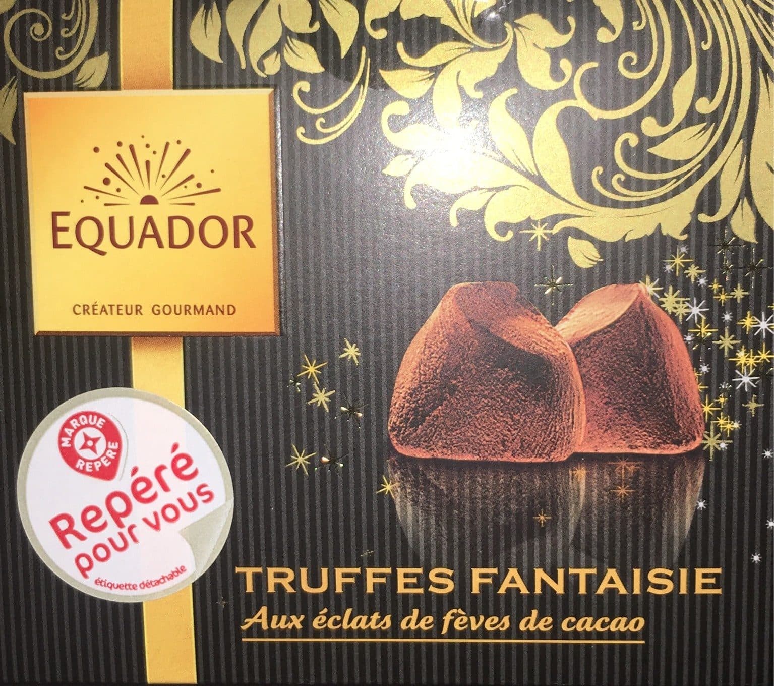 Marque Repère Truffes Fantaisie aux éclats de fève de cacao packshot