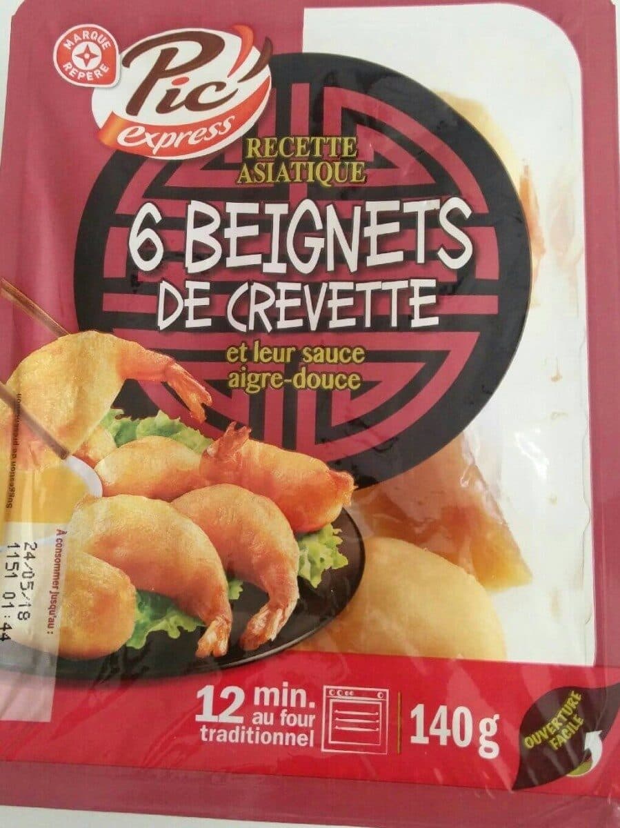 Marque Repère 6 beignets de crevettes pic express et leur sauce aigre douce packshot
