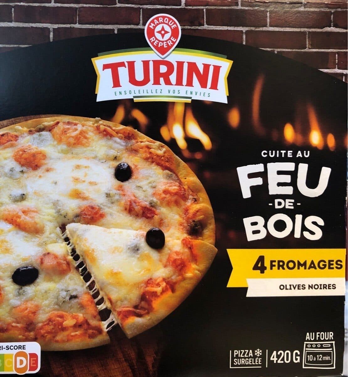 Marque Repère Pizza cuite au feu de bois 4 Fromages packshot
