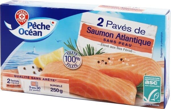 Marque Repère 2 pavés de saumon atlantique packshot