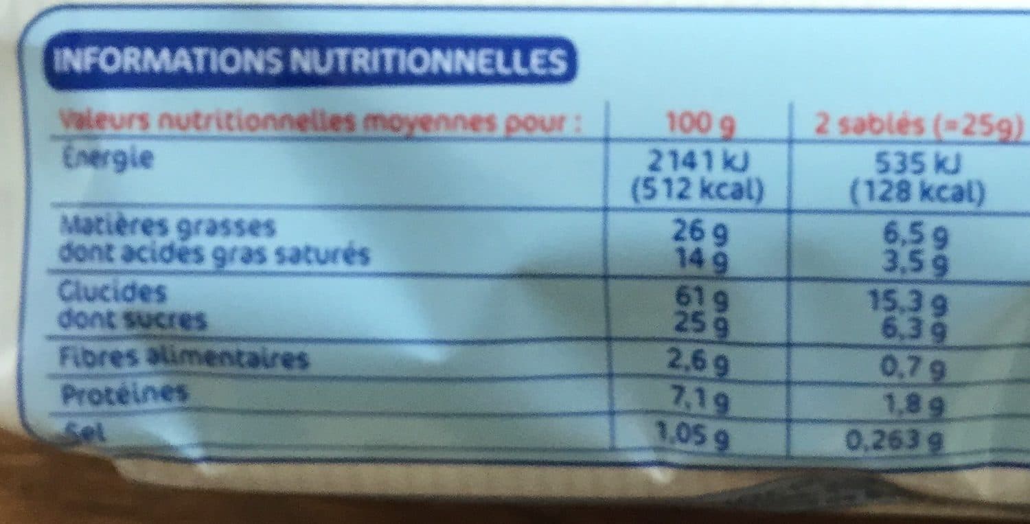Marque Repère Sablés aux céréales packshot