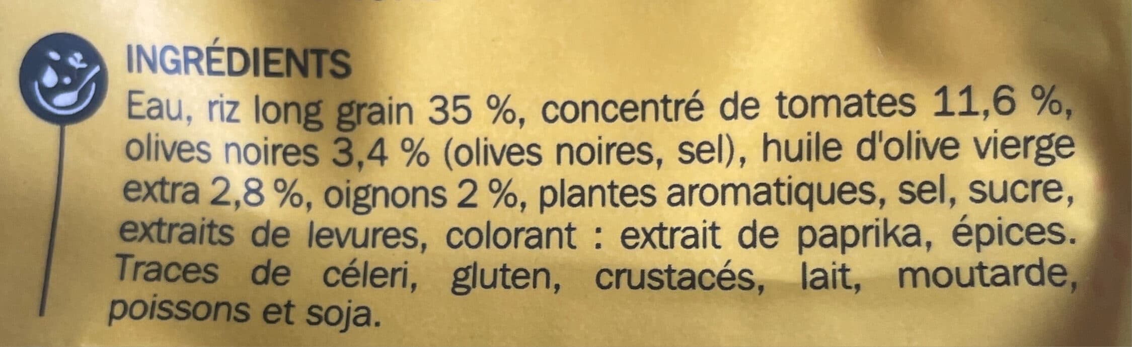 Marque Repère Riz à la méditerranéenne packshot