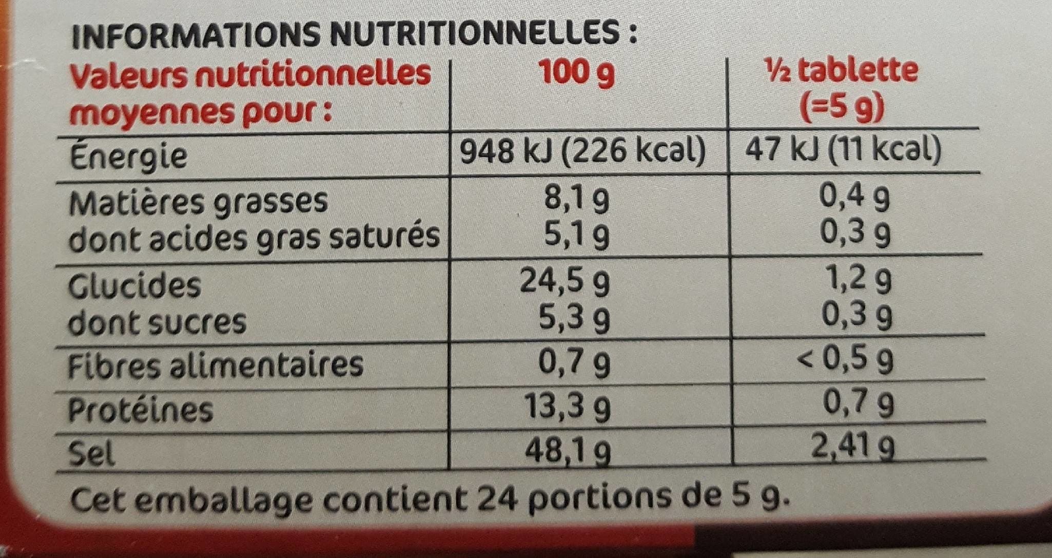 Marque Repère Bouillon de pot au feu déshydraté 12 tablettes packshot