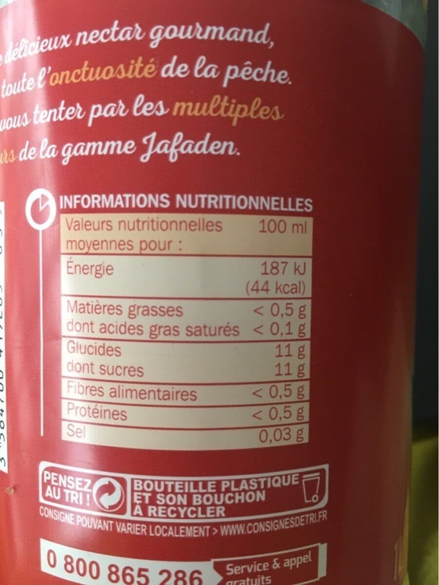 Marque Repère Nectar pêche packshot