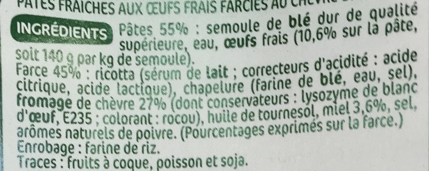 Marque Repère Ravioli au chèvre et miel packshot