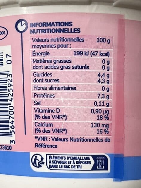 Délisse Fromage blanc 0% packshot
