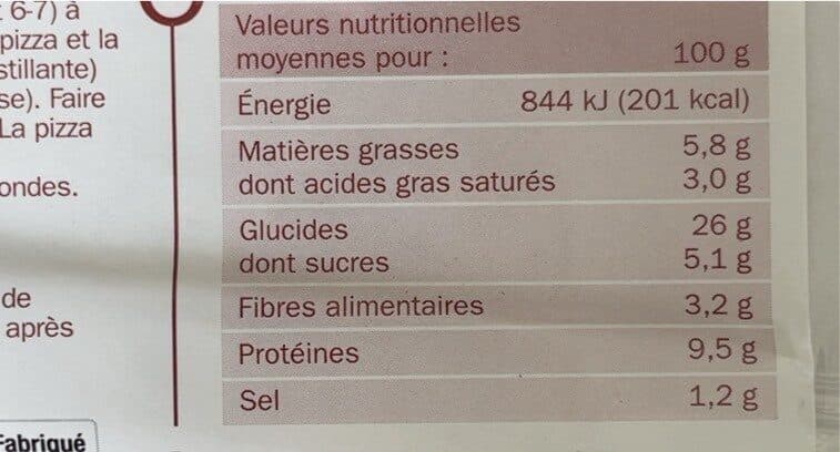 Marque Repère Pizza Jambon Champignons 450g Turini packshot