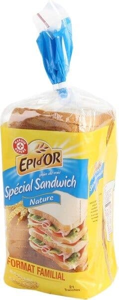 Marque Repère Pain de mie sandwich nature packshot