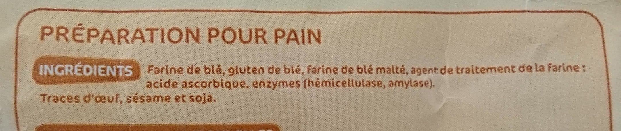 Marque Repère Préparation pain Tablier Blanc, Pain nature packshot