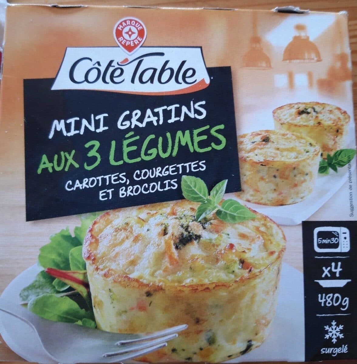 Côte Table Mini gratins aux 3 légumes x 4 packshot