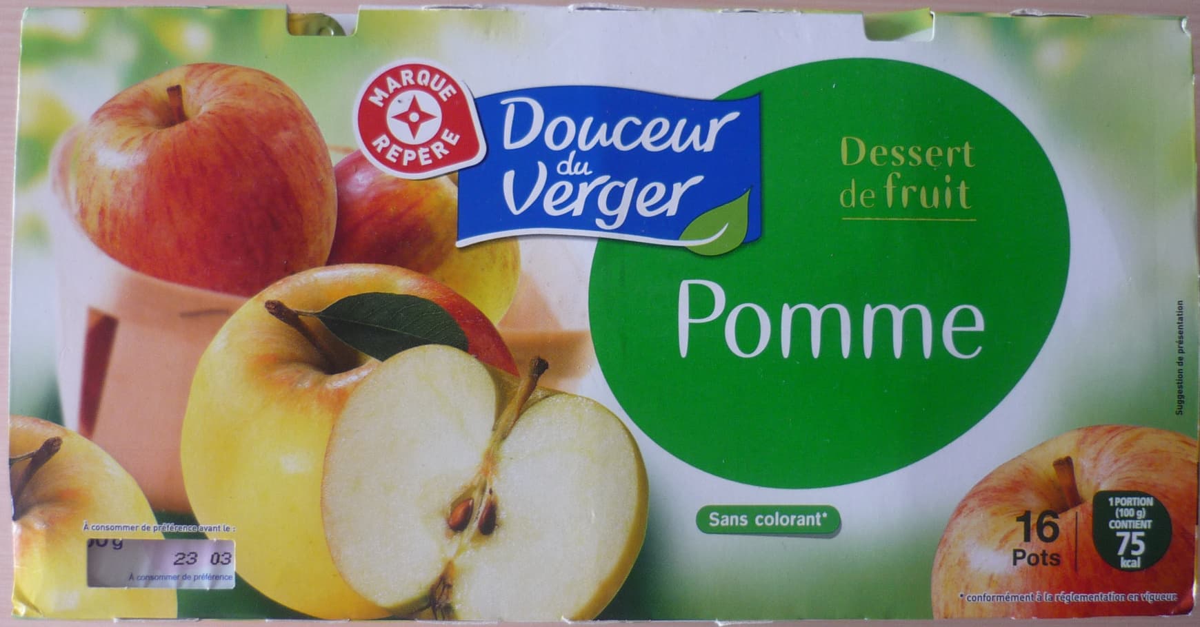 DOUCEUR DU VERGER Douceur du verger - Dessert de fruit pomme packshot