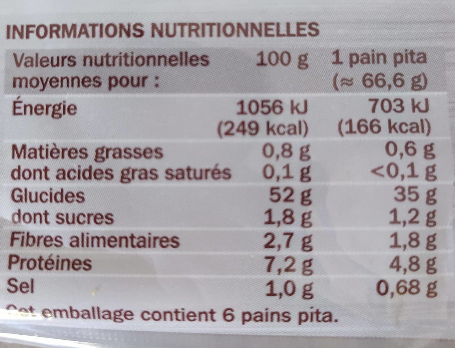 Marque Repère 6 pitas packshot