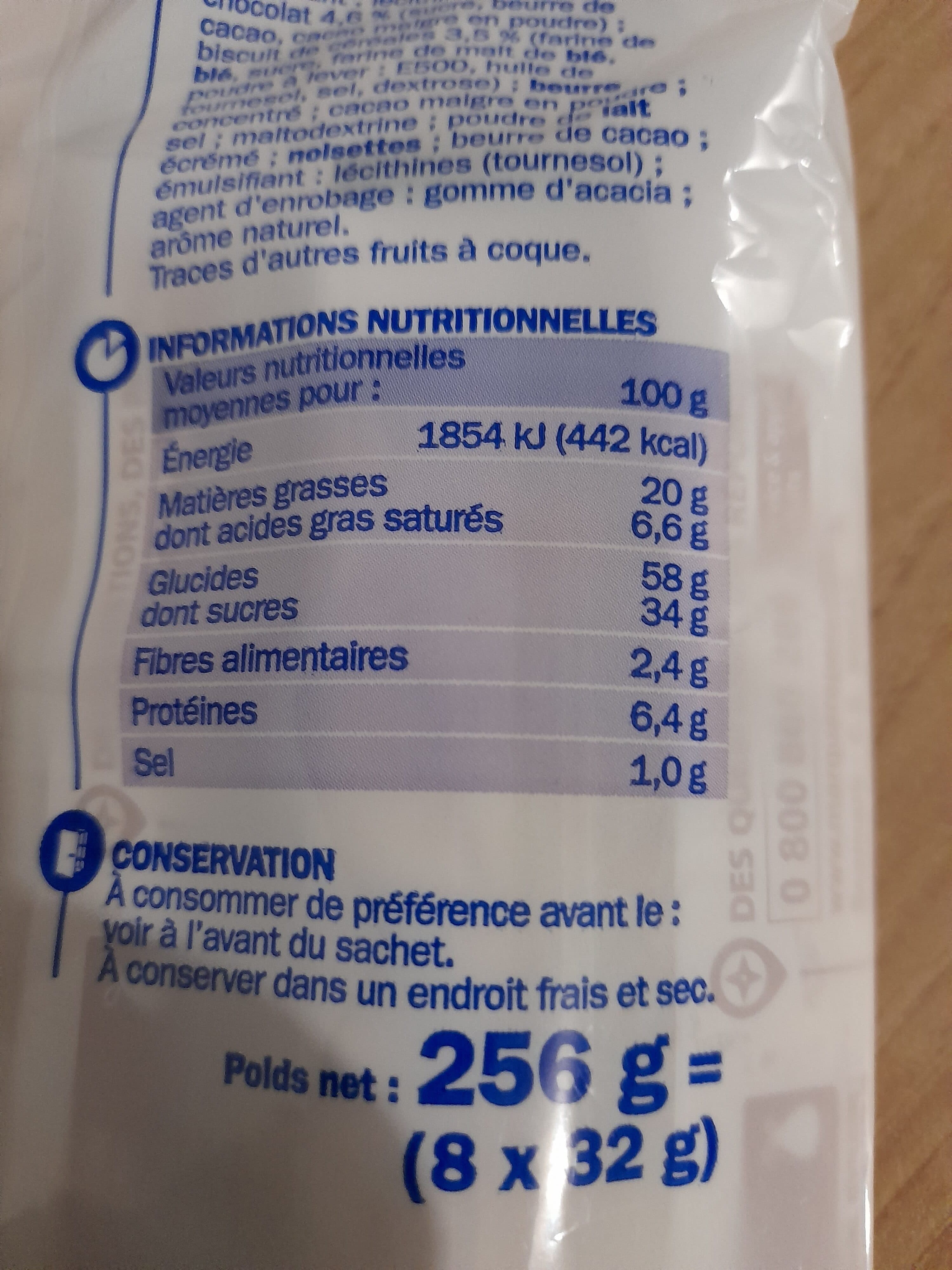 Marque Repère Crêpes céréales et chocolat x 8 packshot