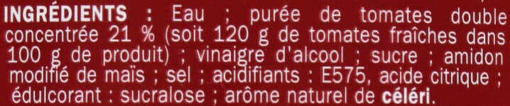 Marque Repère Ketchup réduit en sucres packshot